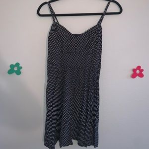 Express Polka Dot Bustier Mini Dress